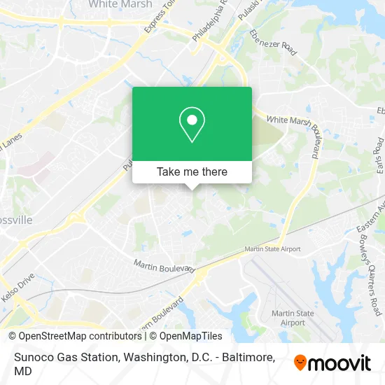 Sunoco Gas Station map