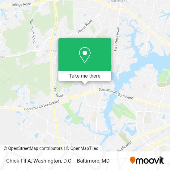 Chick-Fil-A map