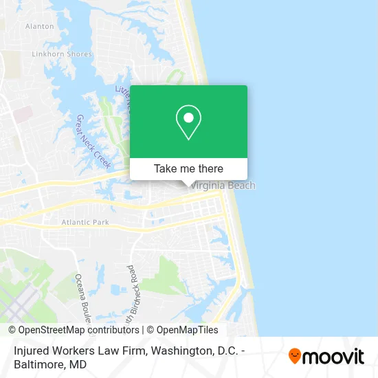 Injured Workers Law Firm map