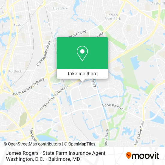 James Rogers - State Farm Insurance Agent map
