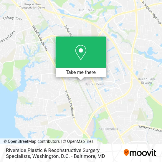 Riverside Plastic & Reconstructive Surgery Specialists map