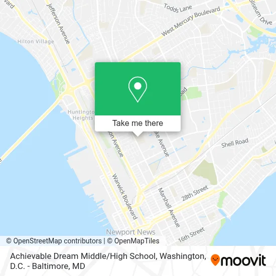 Achievable Dream Middle / High School map