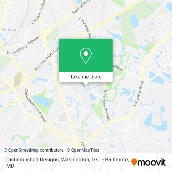 Distinguished Designs map