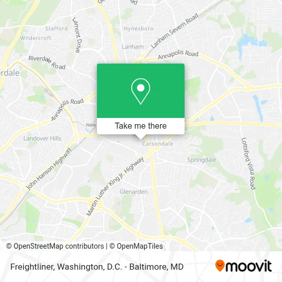Freightliner map