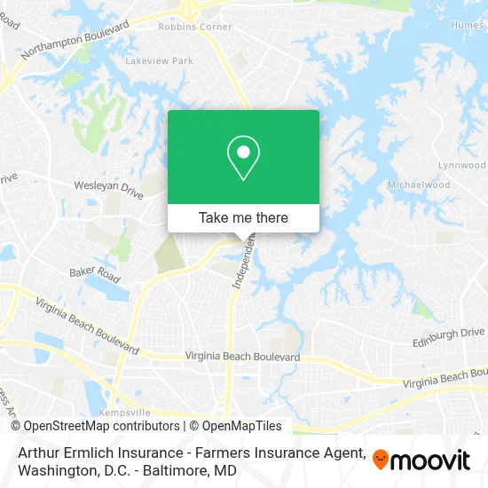 Arthur Ermlich Insurance - Farmers Insurance Agent map