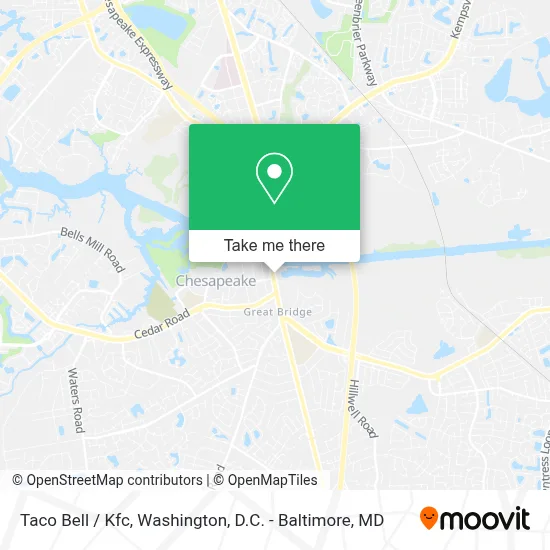 Taco Bell / Kfc map