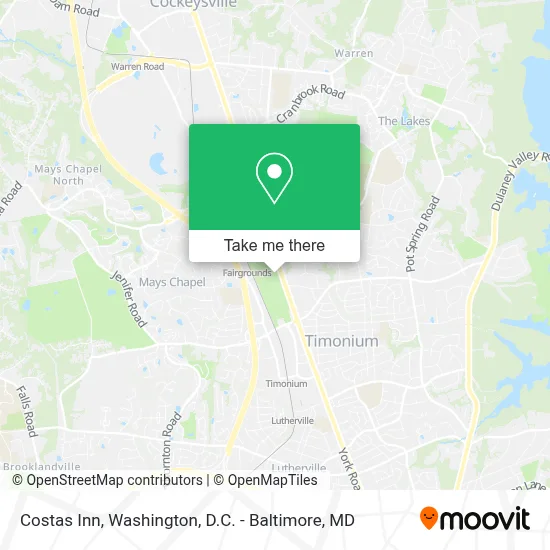 Costas Inn map