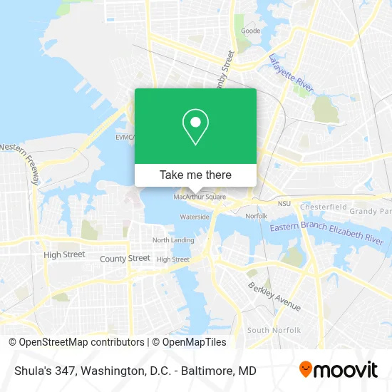 Shula's 347 map