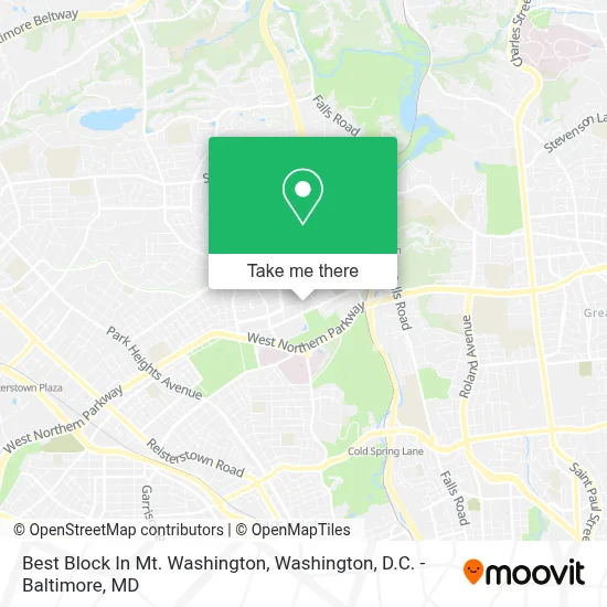 Best Block In Mt. Washington map
