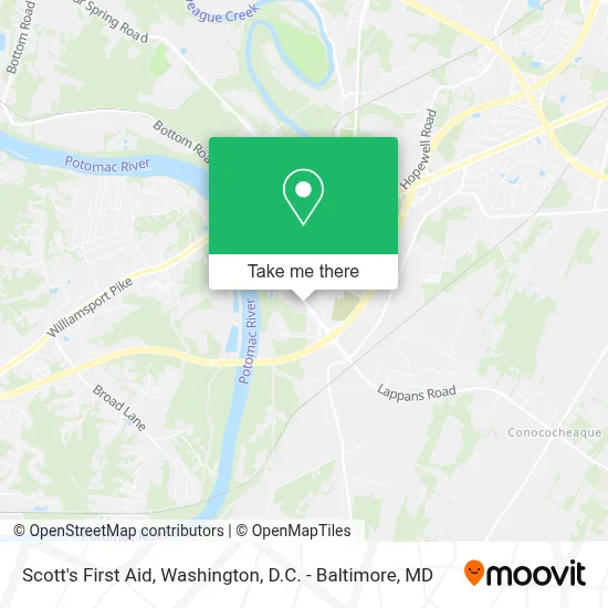 Scott's First Aid map