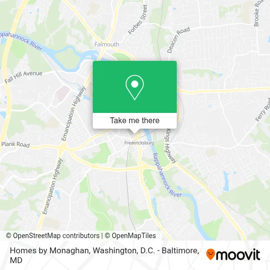 Homes by Monaghan map