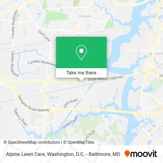 Alpine Lawn Care map