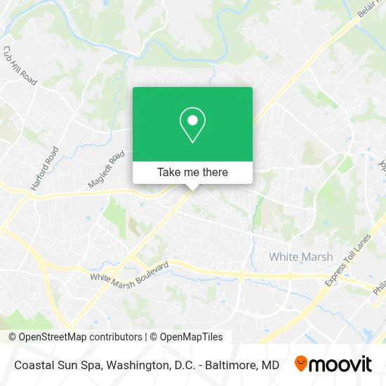 Coastal Sun Spa map