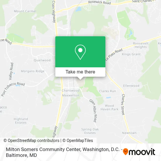 Milton Somers Community Center map