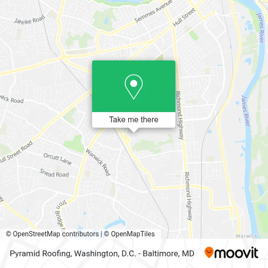 Pyramid Roofing map