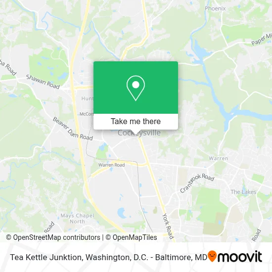 Tea Kettle Junktion map