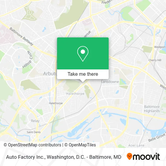 Auto Factory Inc. map