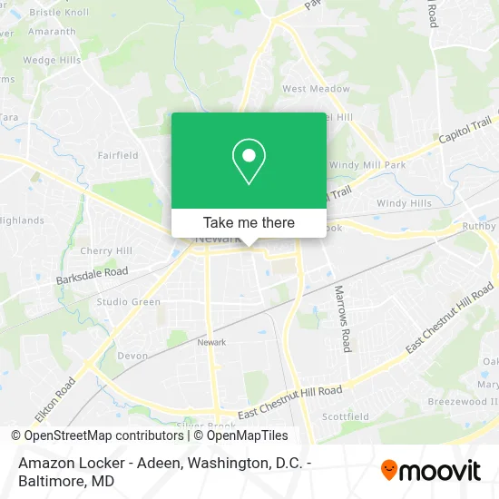 Amazon Locker - Adeen map