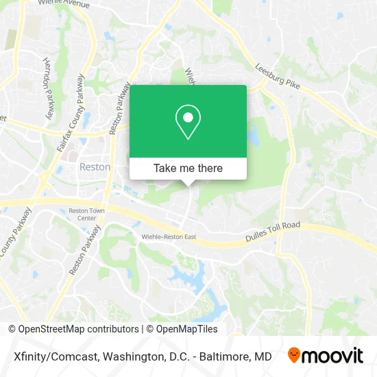 Xfinity/Comcast map