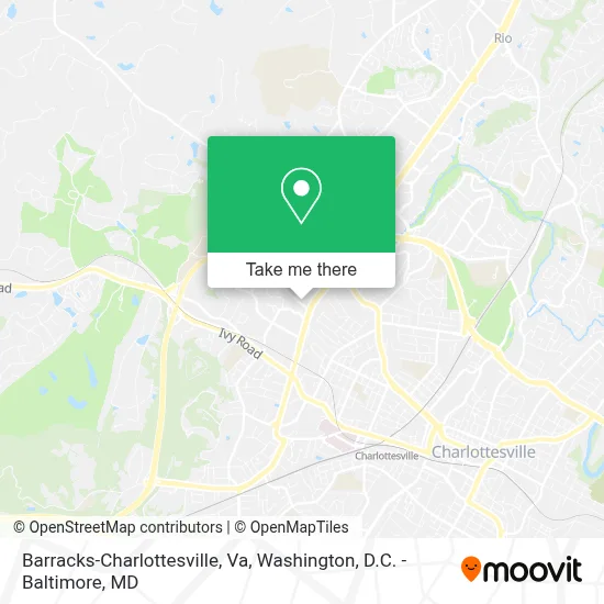 Barracks-Charlottesville, Va map