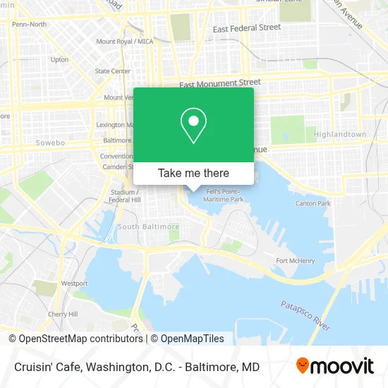 Cruisin' Cafe map