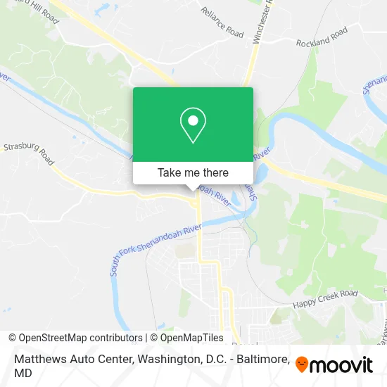 Matthews Auto Center map
