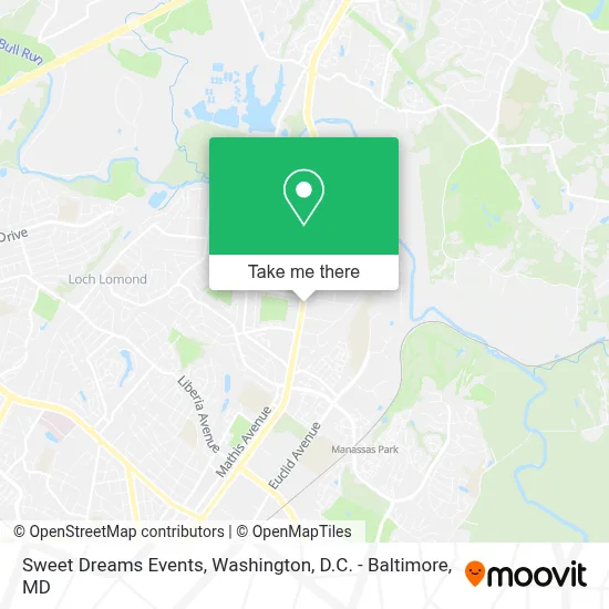 Sweet Dreams Events map