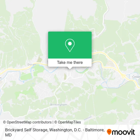 Brickyard Self Storage map