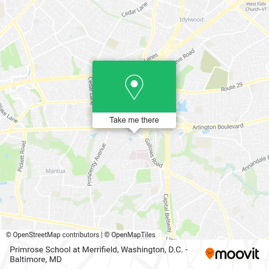 Primrose School at Merrifield map