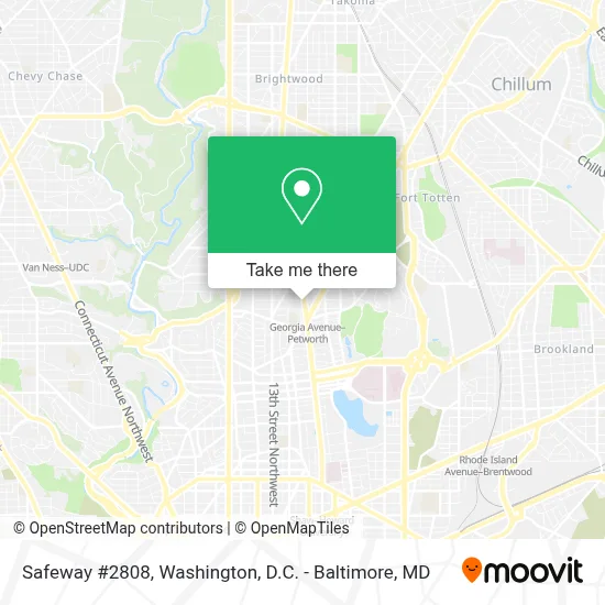Safeway #2808 map