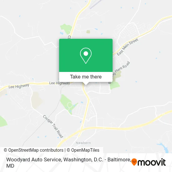 Woodyard Auto Service map
