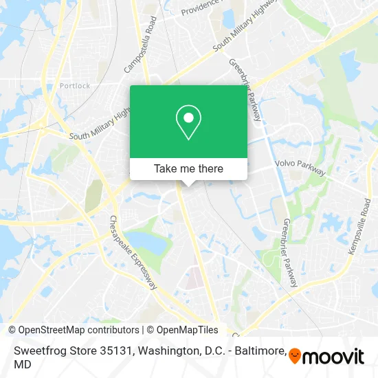 Sweetfrog Store 35131 map