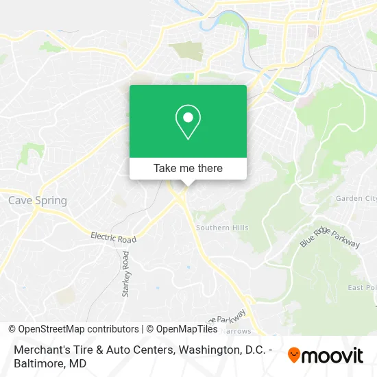 Merchant's Tire & Auto Centers map
