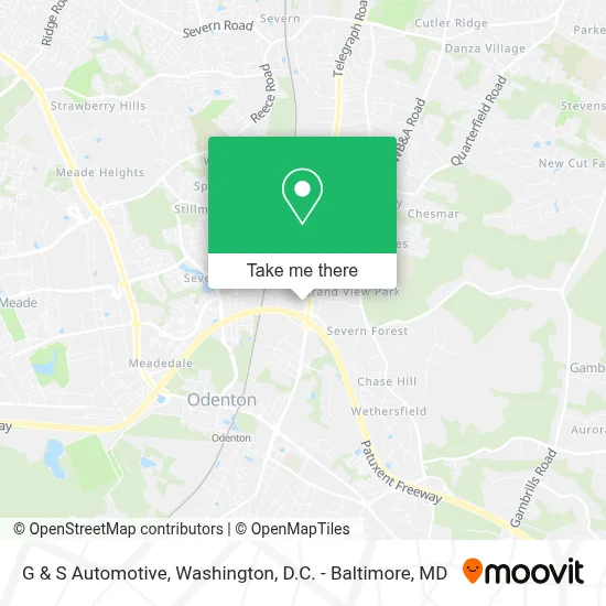 G & S Automotive map