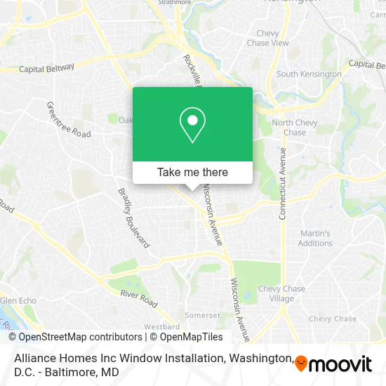 Alliance Homes Inc Window Installation map