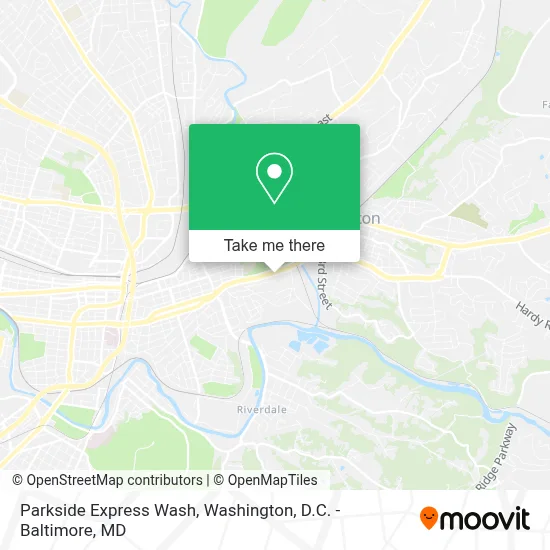 Parkside Express Wash map