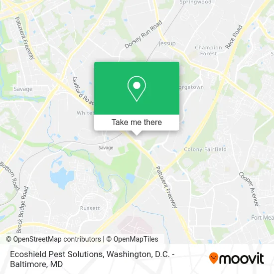 Ecoshield Pest Solutions map