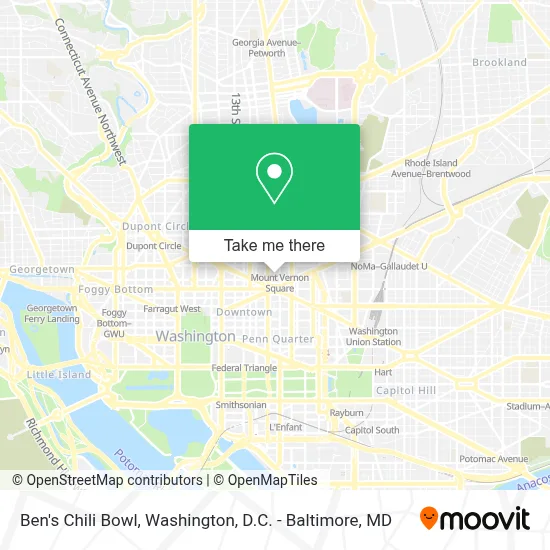 Ben's Chili Bowl map