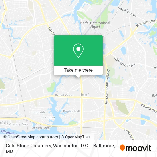 Cold Stone Creamery map