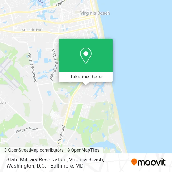 State Military Reservation, Virginia Beach map