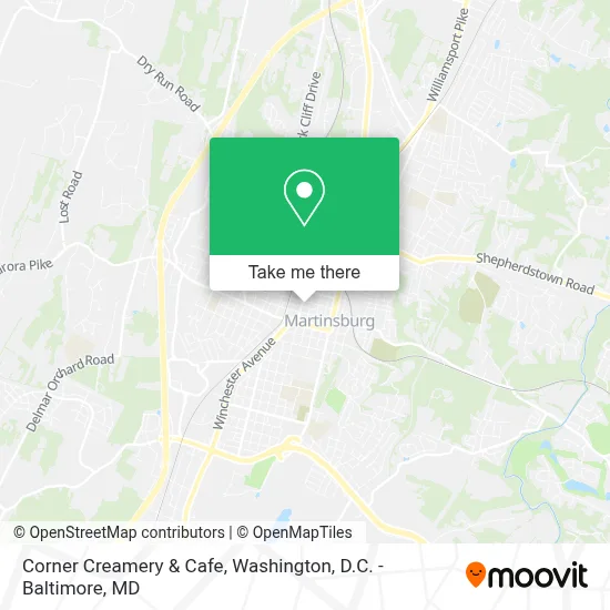 Corner Creamery & Cafe map