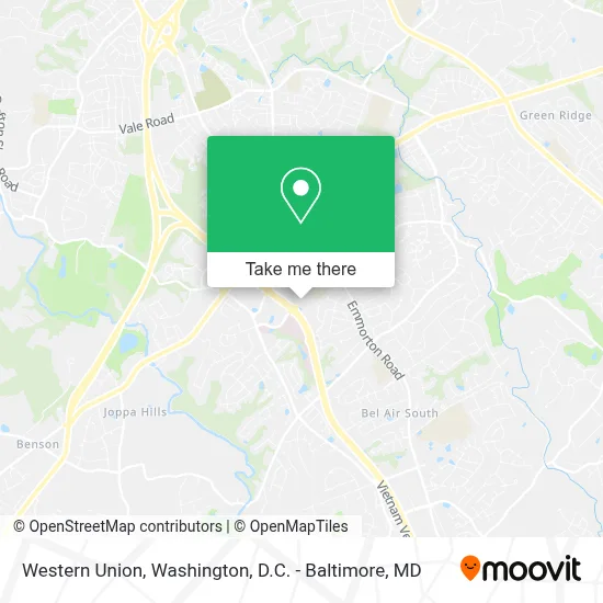 Western Union map