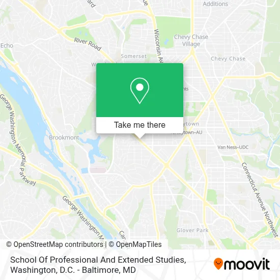 School Of Professional And Extended Studies map