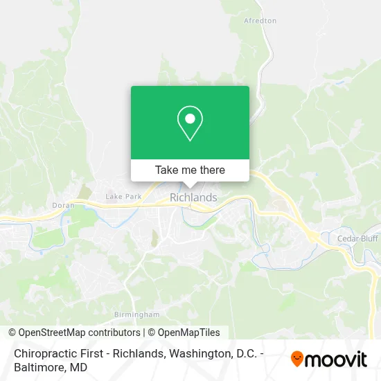 Chiropractic First - Richlands map