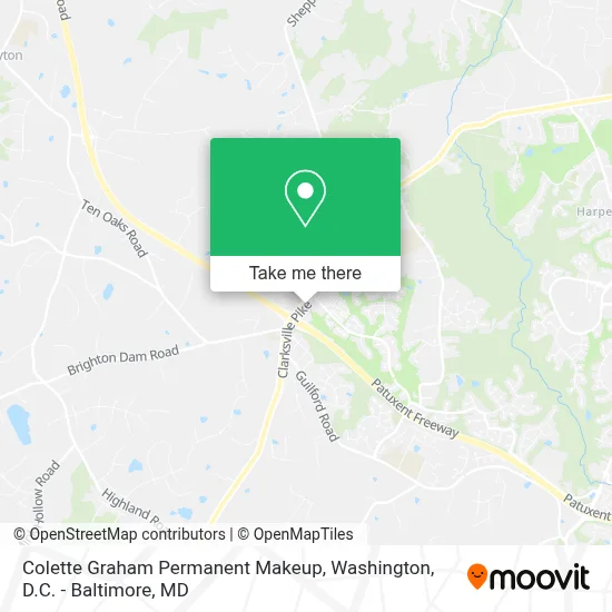 Colette Graham Permanent Makeup map