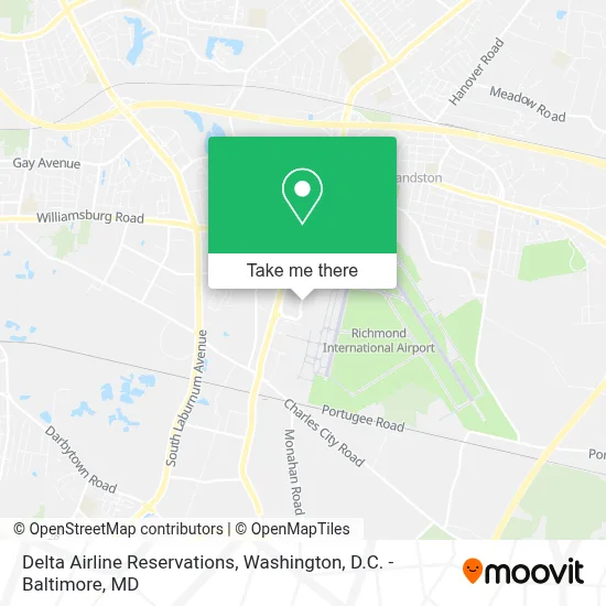 Delta Airline Reservations map