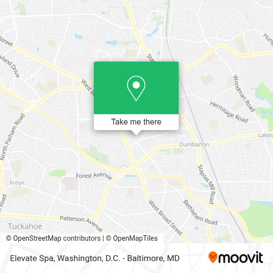 Elevate Spa map