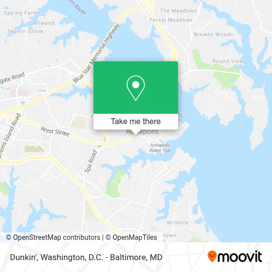Dunkin' map