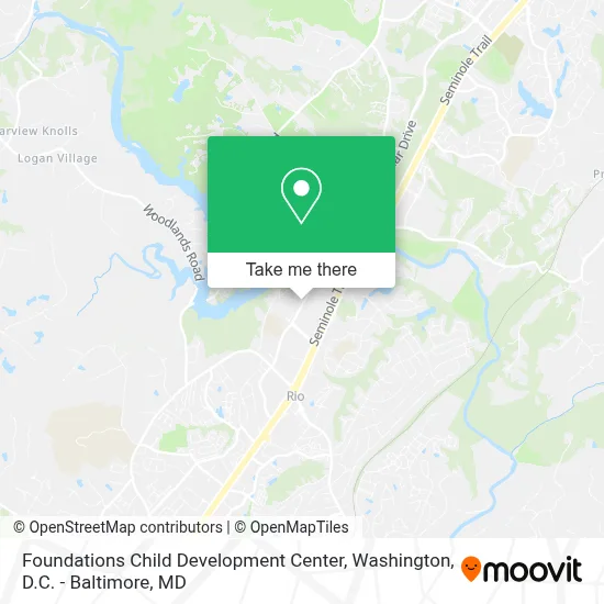 Foundations Child Development Center map