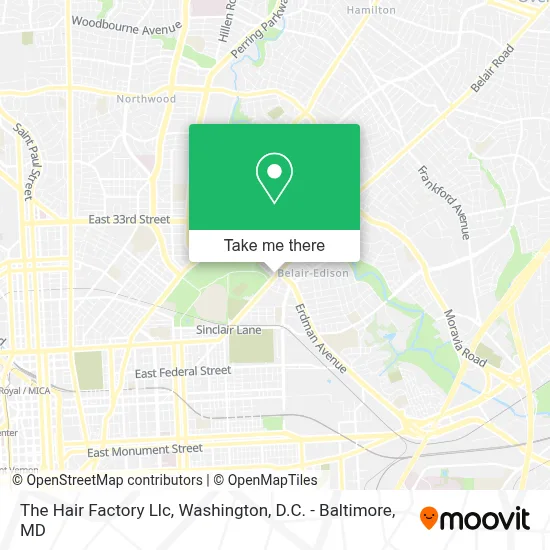 The Hair Factory Llc map